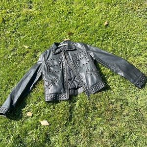 90’s DKNY Pleather jacket